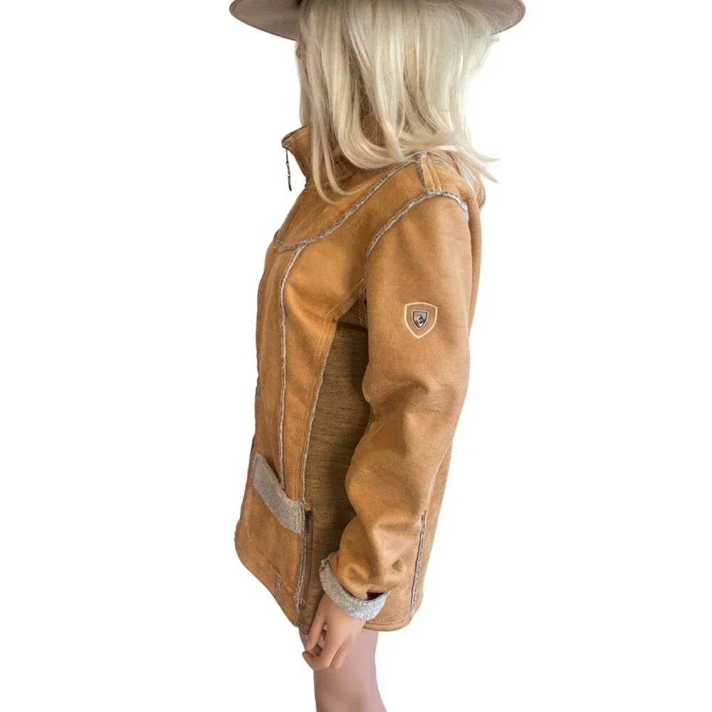 NWT Kuhl Large Dani Sherpa Lined Jacket MSRP$299 Tan NEW - Picture 7 of 13